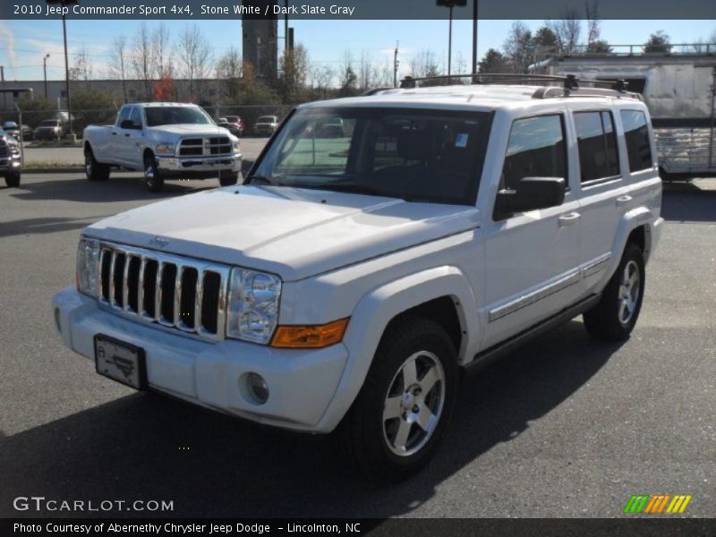 Stone White / Dark Slate Gray 2010 Jeep Commander Sport 4x4