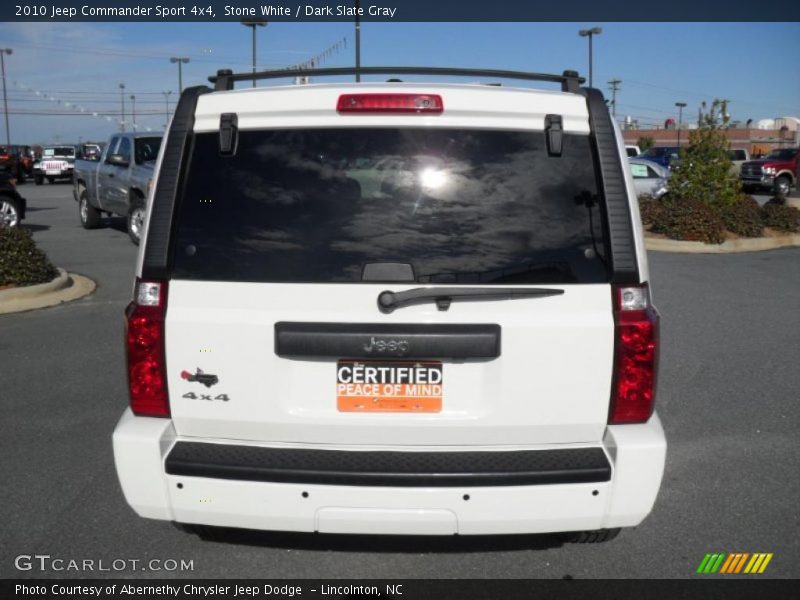 Stone White / Dark Slate Gray 2010 Jeep Commander Sport 4x4