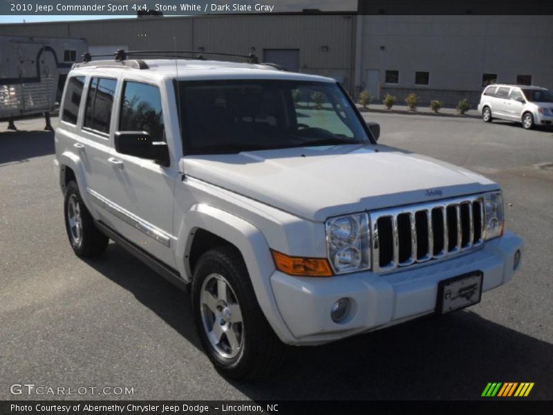 Stone White / Dark Slate Gray 2010 Jeep Commander Sport 4x4