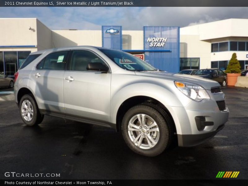 Silver Ice Metallic / Light Titanium/Jet Black 2011 Chevrolet Equinox LS