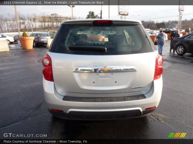 Silver Ice Metallic / Light Titanium/Jet Black 2011 Chevrolet Equinox LS