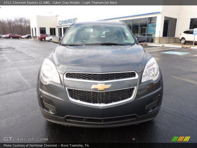 Cyber Gray Metallic / Light Titanium/Jet Black 2011 Chevrolet Equinox LS AWD