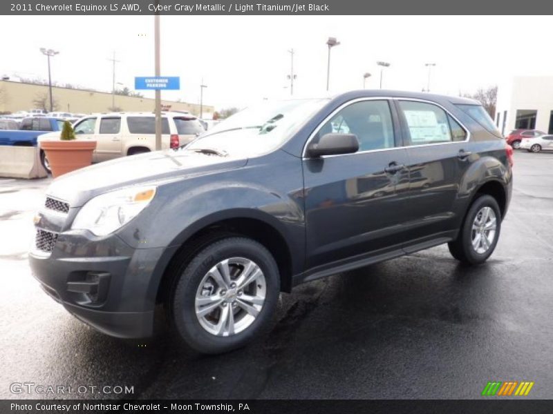 Cyber Gray Metallic / Light Titanium/Jet Black 2011 Chevrolet Equinox LS AWD