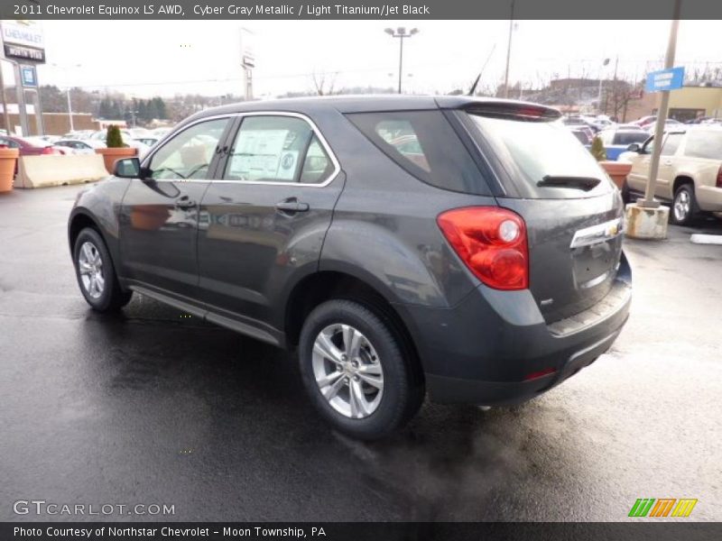 Cyber Gray Metallic / Light Titanium/Jet Black 2011 Chevrolet Equinox LS AWD