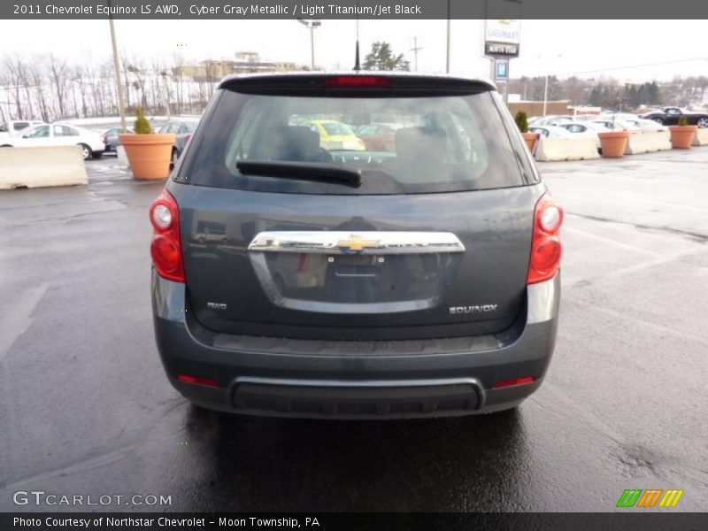 Cyber Gray Metallic / Light Titanium/Jet Black 2011 Chevrolet Equinox LS AWD