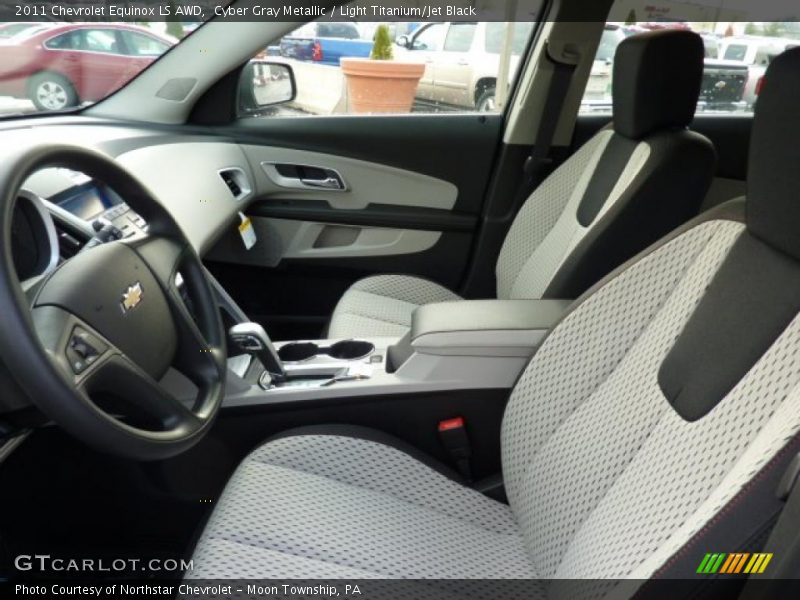 Cyber Gray Metallic / Light Titanium/Jet Black 2011 Chevrolet Equinox LS AWD