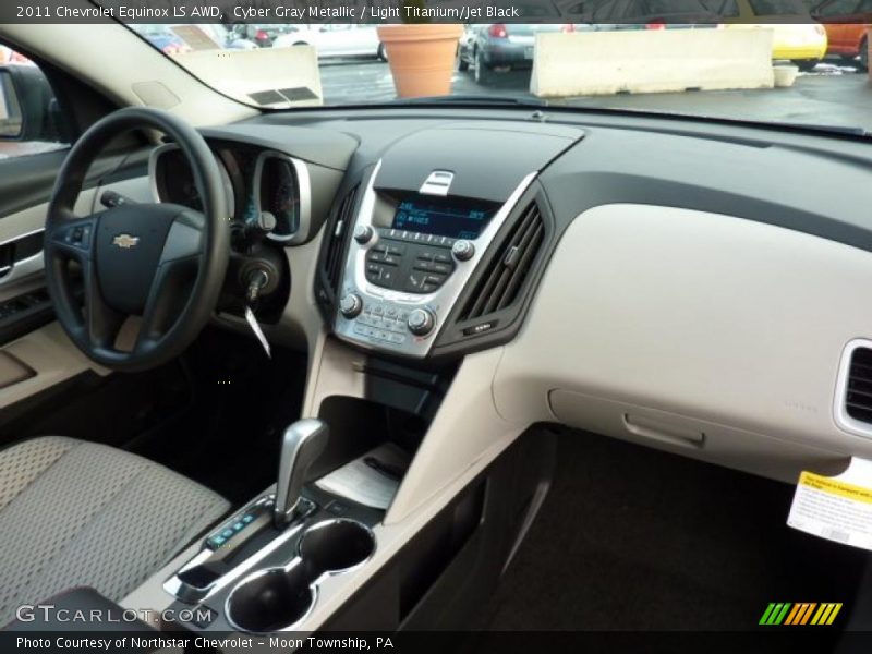 Cyber Gray Metallic / Light Titanium/Jet Black 2011 Chevrolet Equinox LS AWD