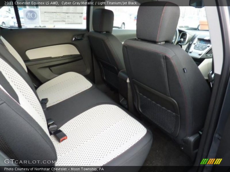 Cyber Gray Metallic / Light Titanium/Jet Black 2011 Chevrolet Equinox LS AWD