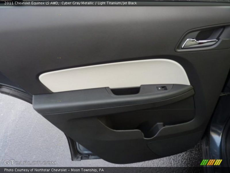 Cyber Gray Metallic / Light Titanium/Jet Black 2011 Chevrolet Equinox LS AWD