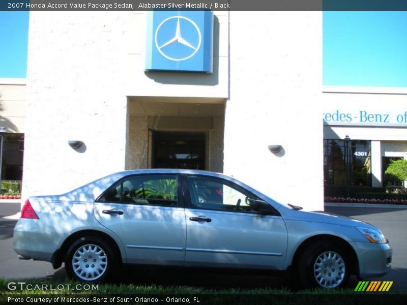 Alabaster Silver Metallic / Black 2007 Honda Accord Value Package Sedan