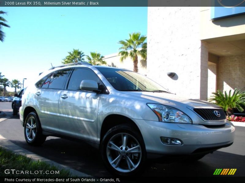 Millenium Silver Metallic / Black 2008 Lexus RX 350