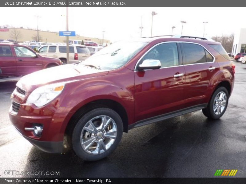 Cardinal Red Metallic / Jet Black 2011 Chevrolet Equinox LTZ AWD