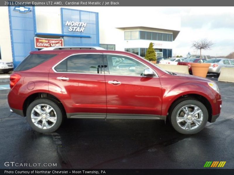 Cardinal Red Metallic / Jet Black 2011 Chevrolet Equinox LTZ AWD