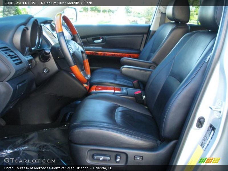 Millenium Silver Metallic / Black 2008 Lexus RX 350