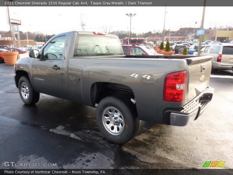 Taupe Gray Metallic / Dark Titanium 2011 Chevrolet Silverado 1500 Regular Cab 4x4