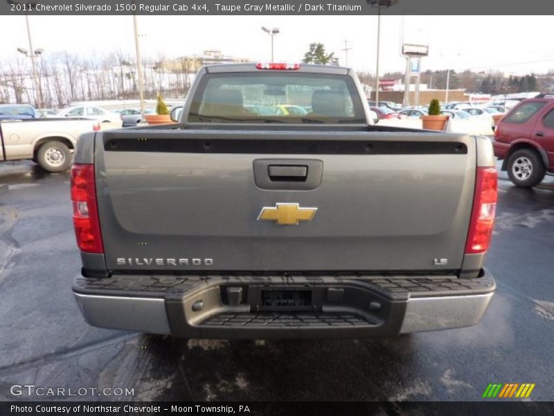 Taupe Gray Metallic / Dark Titanium 2011 Chevrolet Silverado 1500 Regular Cab 4x4