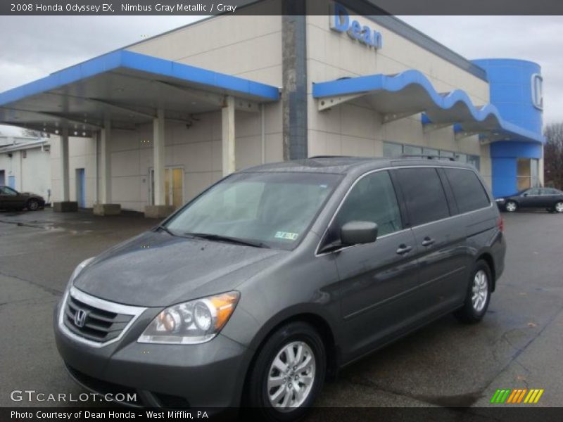 Nimbus Gray Metallic / Gray 2008 Honda Odyssey EX