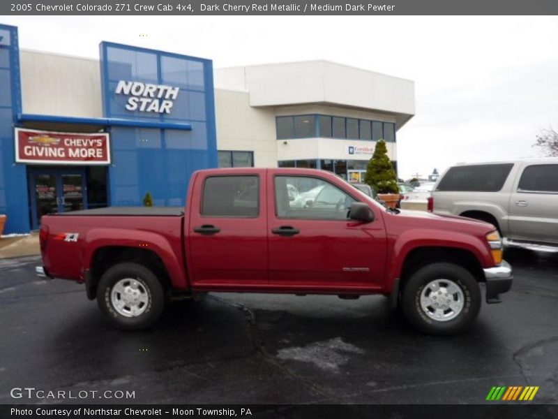 Dark Cherry Red Metallic / Medium Dark Pewter 2005 Chevrolet Colorado Z71 Crew Cab 4x4