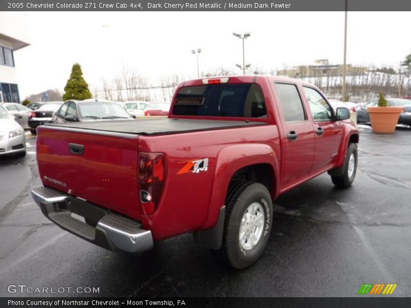 Dark Cherry Red Metallic / Medium Dark Pewter 2005 Chevrolet Colorado Z71 Crew Cab 4x4