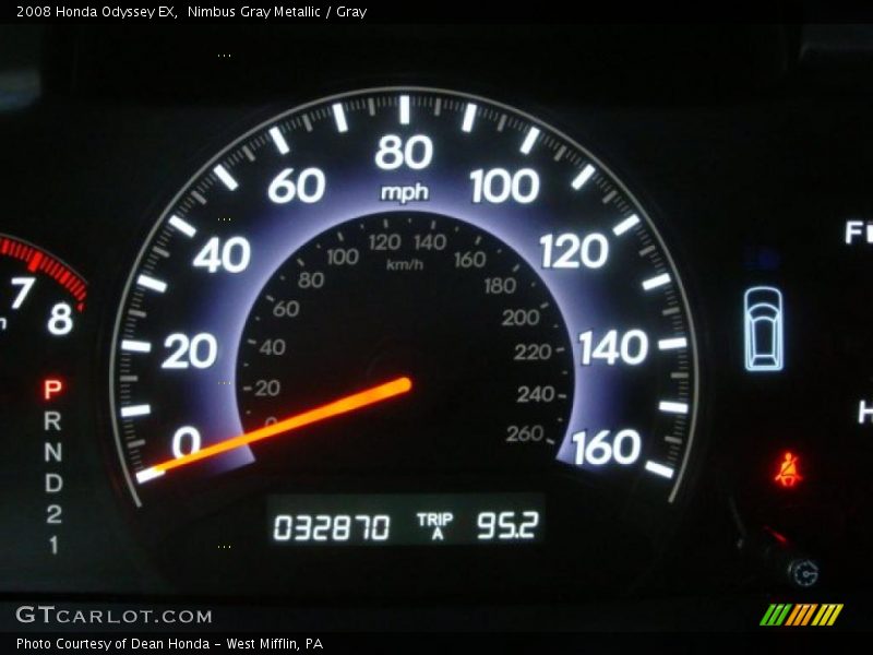 Nimbus Gray Metallic / Gray 2008 Honda Odyssey EX