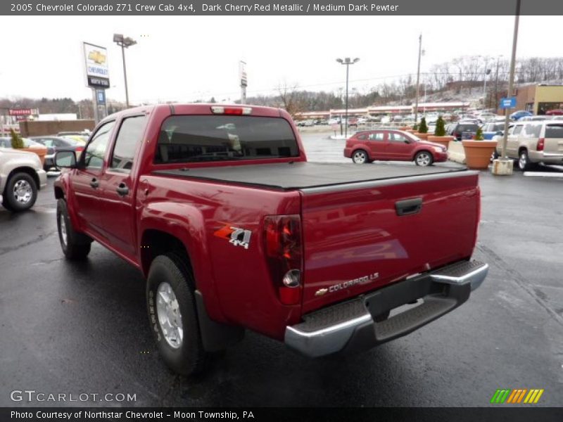 Dark Cherry Red Metallic / Medium Dark Pewter 2005 Chevrolet Colorado Z71 Crew Cab 4x4