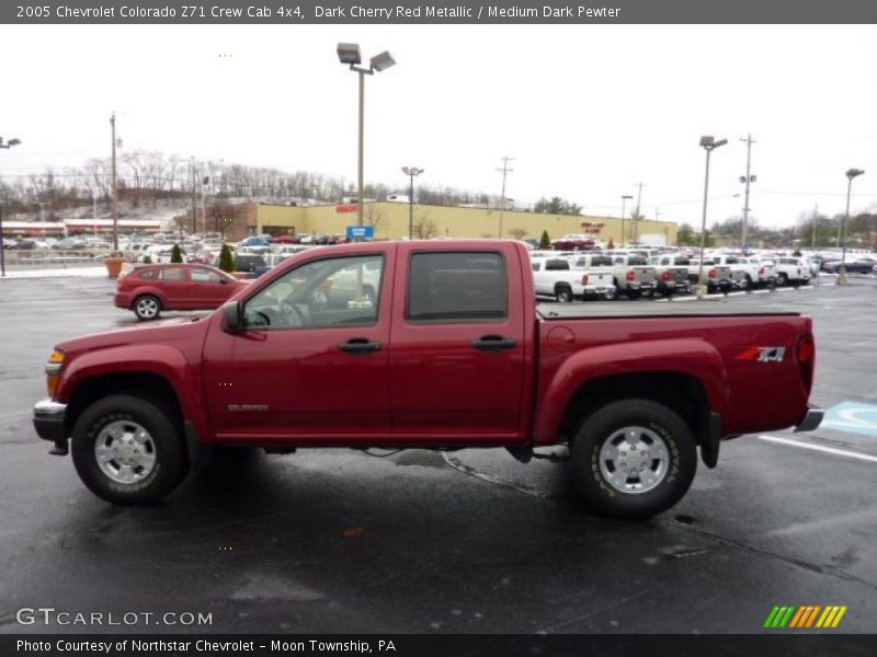 Dark Cherry Red Metallic / Medium Dark Pewter 2005 Chevrolet Colorado Z71 Crew Cab 4x4