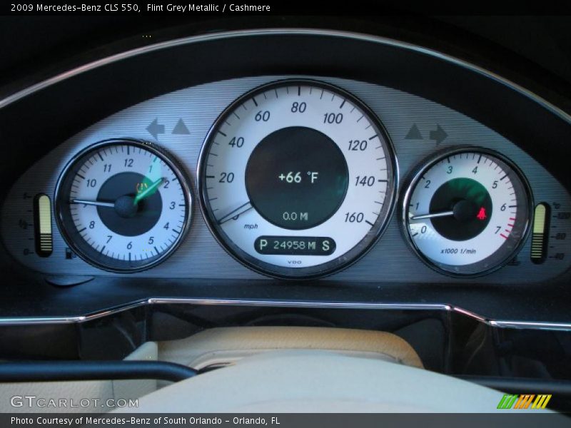 Flint Grey Metallic / Cashmere 2009 Mercedes-Benz CLS 550