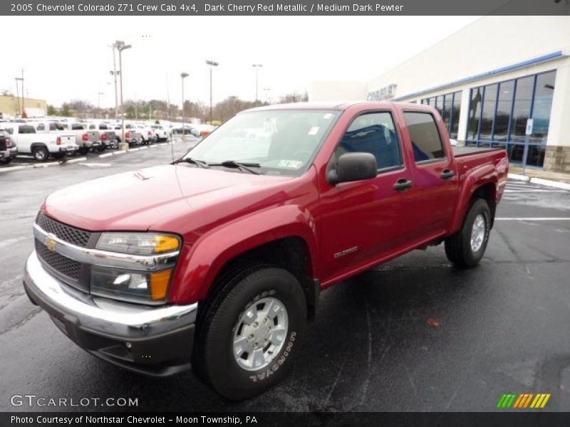 Dark Cherry Red Metallic / Medium Dark Pewter 2005 Chevrolet Colorado Z71 Crew Cab 4x4