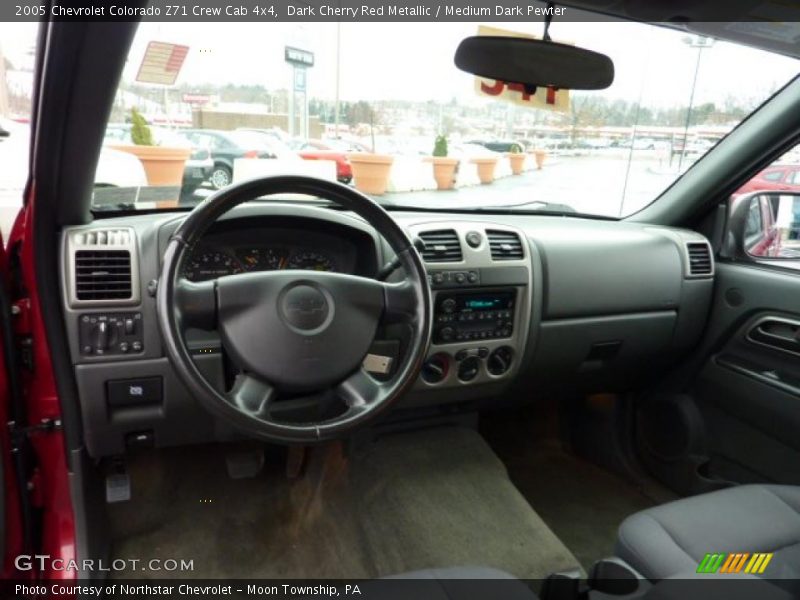Dark Cherry Red Metallic / Medium Dark Pewter 2005 Chevrolet Colorado Z71 Crew Cab 4x4