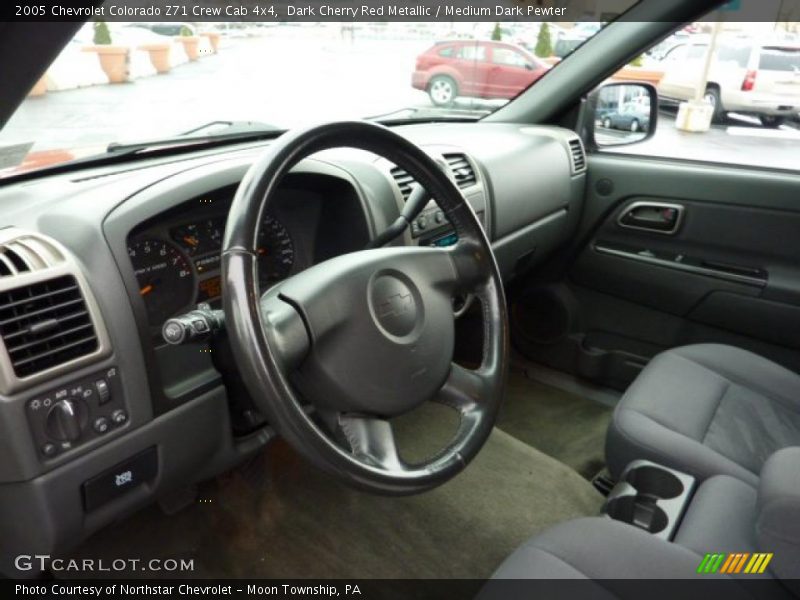 Dark Cherry Red Metallic / Medium Dark Pewter 2005 Chevrolet Colorado Z71 Crew Cab 4x4