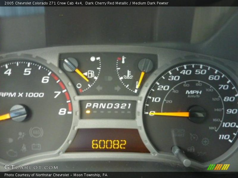 Dark Cherry Red Metallic / Medium Dark Pewter 2005 Chevrolet Colorado Z71 Crew Cab 4x4