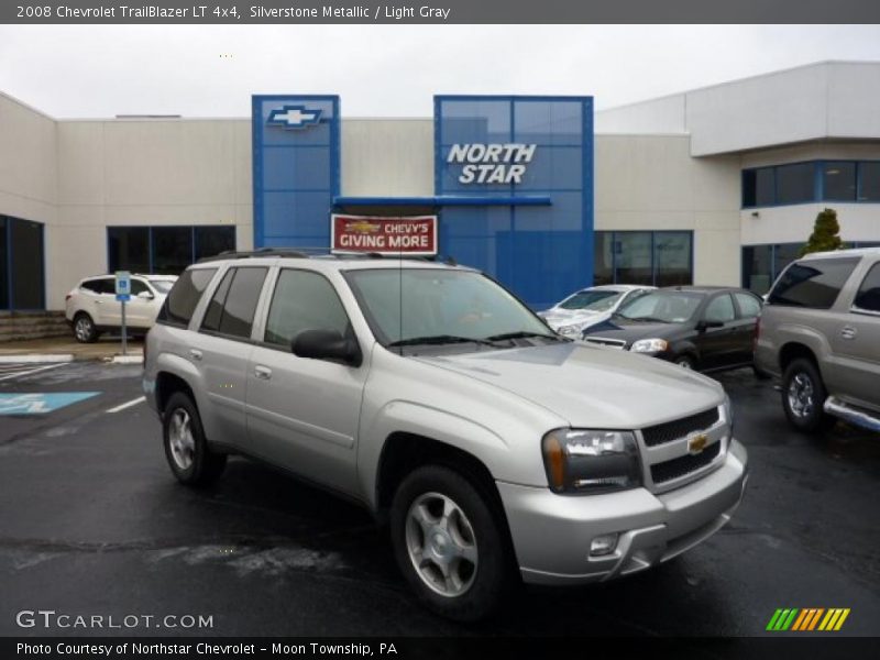 Silverstone Metallic / Light Gray 2008 Chevrolet TrailBlazer LT 4x4