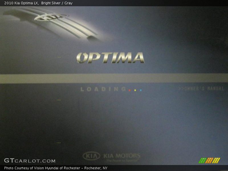 Bright Silver / Gray 2010 Kia Optima LX