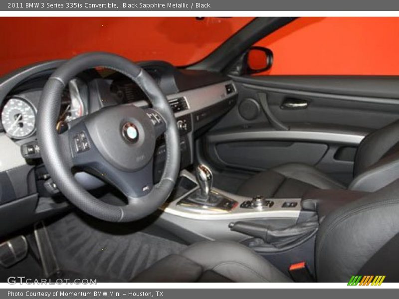 Black Interior - 2011 3 Series 335is Convertible 