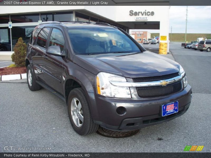 Granite Gray Metallic / Light Gray 2007 Chevrolet Equinox LT AWD
