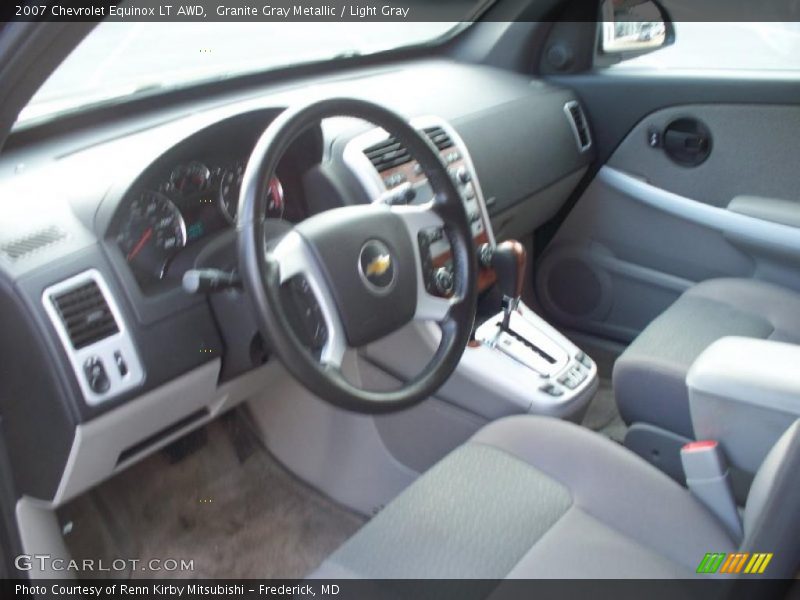Granite Gray Metallic / Light Gray 2007 Chevrolet Equinox LT AWD