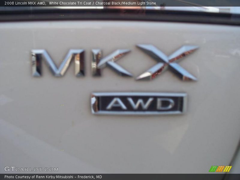 White Chocolate Tri Coat / Charcoal Black/Medium Light Stone 2008 Lincoln MKX AWD
