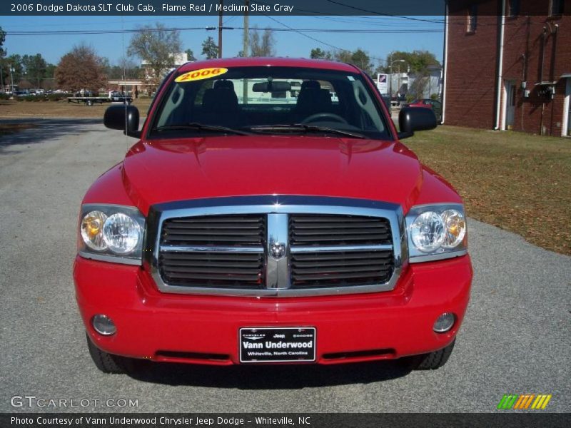 Flame Red / Medium Slate Gray 2006 Dodge Dakota SLT Club Cab