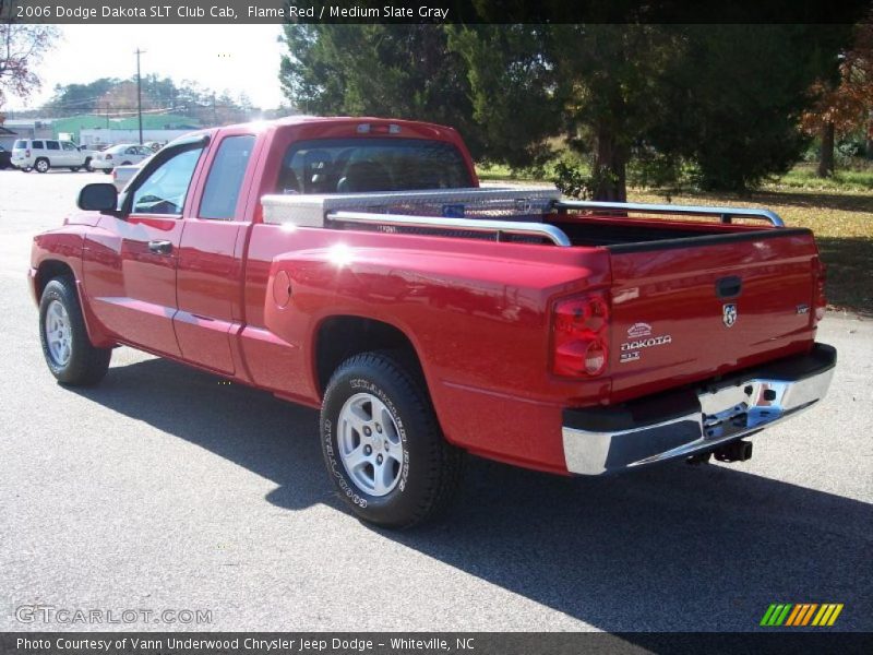 Flame Red / Medium Slate Gray 2006 Dodge Dakota SLT Club Cab