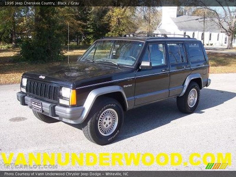 Black / Gray 1996 Jeep Cherokee Country
