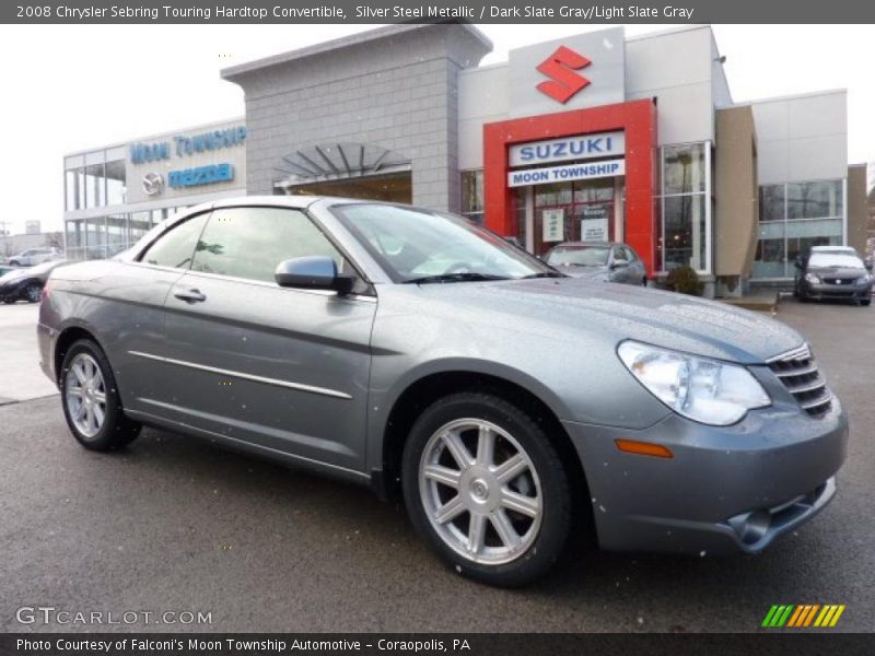 Silver Steel Metallic / Dark Slate Gray/Light Slate Gray 2008 Chrysler Sebring Touring Hardtop Convertible