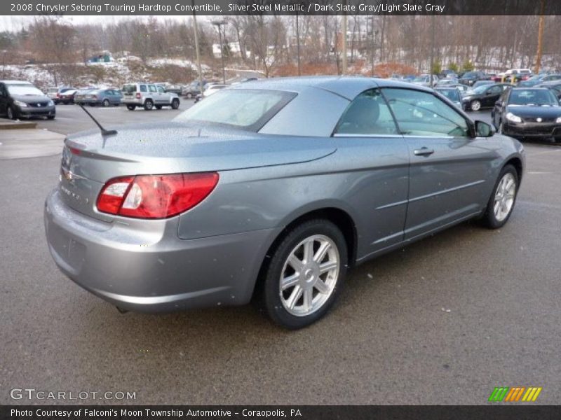 Silver Steel Metallic / Dark Slate Gray/Light Slate Gray 2008 Chrysler Sebring Touring Hardtop Convertible