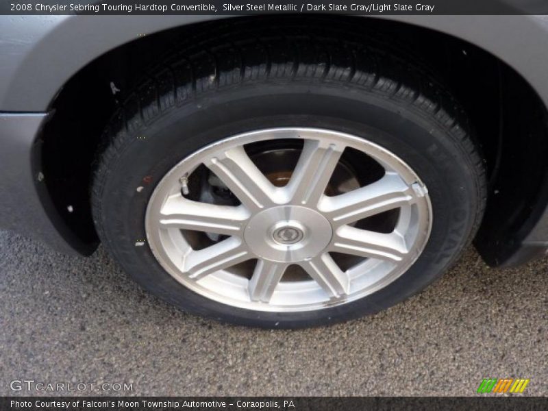 Silver Steel Metallic / Dark Slate Gray/Light Slate Gray 2008 Chrysler Sebring Touring Hardtop Convertible