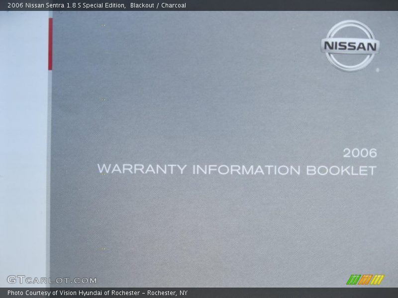 Blackout / Charcoal 2006 Nissan Sentra 1.8 S Special Edition