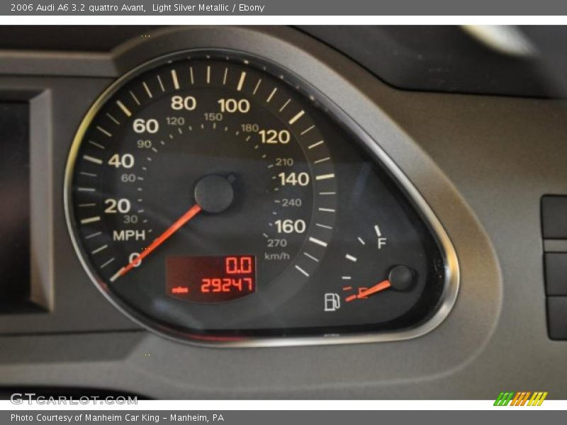 Light Silver Metallic / Ebony 2006 Audi A6 3.2 quattro Avant