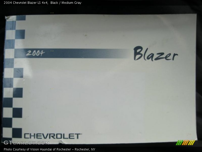 Black / Medium Gray 2004 Chevrolet Blazer LS 4x4