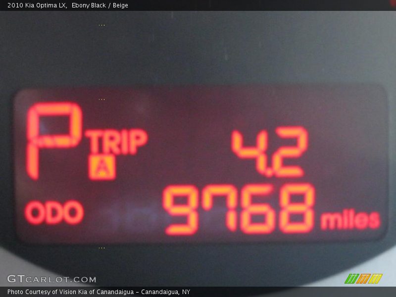 Ebony Black / Beige 2010 Kia Optima LX
