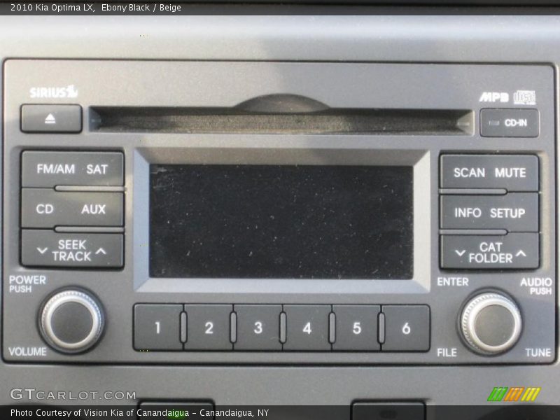 Ebony Black / Beige 2010 Kia Optima LX