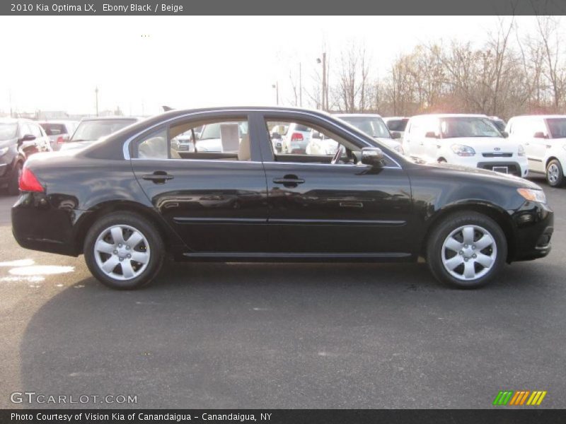 Ebony Black / Beige 2010 Kia Optima LX