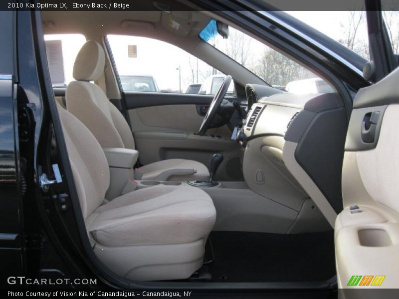 Ebony Black / Beige 2010 Kia Optima LX